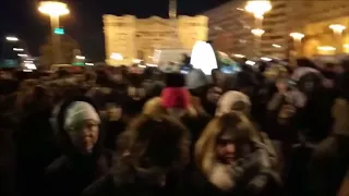 Сход на Пушкинской площади в Москве из-за трагедии в Кемерово