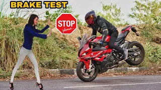 Bmw S1000RR Vs Kawasaki Zx10R | Brake Test | Which Has Better Breaking?😥