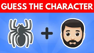 Guess the Marvel Character by Emoji Quiz | Marvel Emoji Challenge | Spiderverse movie quiz