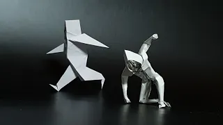 간단한 휴먼 피겨 종이접기 feat.다듬기의 중요성 Origami Human figure by Jun Maekawa
