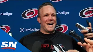 David Ayres Talks To Toronto Media After First NHL Win | FULL Post-Game Sound