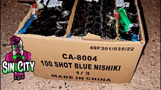 100 Shot Blue Nishiki [Compound Cake] [Banger Approved] ✔️💥 #fireworks