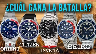 Divers económicos: Orient Mako VS Citizen Promaster VS Invicta ProDiver VS Seiko SKX VS Seiko 5