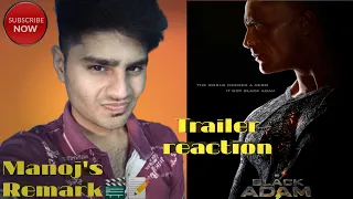 Black Adam - Official Trailer Reaction in Tamil | Dwayne Rock's incarnate | DC | Manoj's Remark🎬📝