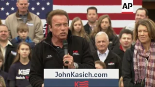 Schwarzenegger Endorses Kasich for President