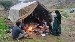 IRAN Village Cooking: How to make macaroni in the nomadic style/ طرز تهیه ماکارونی به روش عشایری