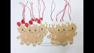 Christmas Project Series #9 | Gingerbread Tags | #satmornmakes