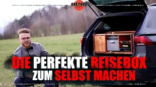 Camping & Roadtrip Box für jeden Kofferraum zum selbst machen & rausziehen!