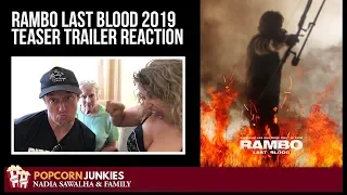 Rambo Last Blood (2019 Teaser Trailer) - Nadia Sawalha & The Popcorn Junkies REACTION