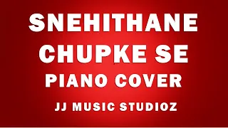 Snehithane / Chupke se  | JJ Music Studioz | PIANO cover | Aparajit |