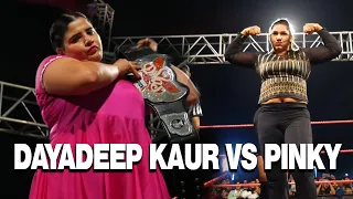 CWE | DAYADEEP KAUR VS  PINKY | DIVA CHAMPIONSHIP | #thegreatkhali #cwe #prowrestling #youtubeindia