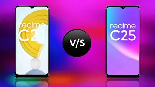 realme c21 vs realme c25 Full Comparison Video.| Display | Camera | Battery | Processor | GPU.