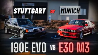 MERCEDES 190e EVO 2 vs BMW E30 M3 (*DTM TITANS)