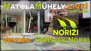 Matula Műhely Live! - 2020-06-26 élő adás felvétele - Beszélgetés Szpisják "Norizi" Norberttel