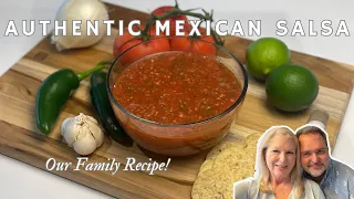 AUTHENTIC Mexican Salsa - Our Family Recipe! EASY to make at home!  #livingthealleyway