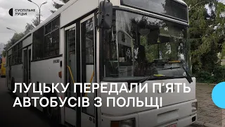 Луцьку передали п'ять автобусів з польського міста Торунь: як їх використовуватимуть
