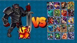 Black Knight+Phoenix vs All card's 🔥||castle crush