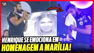 HENRIQUE se EMOCIONA ao fazer HOMENAGEM a Marília Mendonça/ Henrique e Juliano