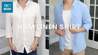 [H&M HAUL] Men's Linen Shirt Review | Info & Fit Guide