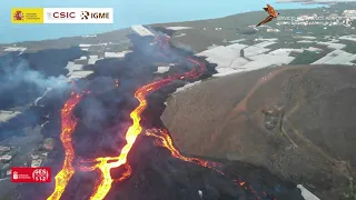 22/11/21 Estado colada 7, a las 7:30 am. Erupción La Palma IGME