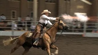 Cowboy Mounted Shooting Demo | Iowa State Fair 2013