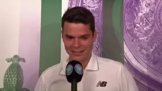 Wimbledon 2016: Milos Raonic interview - after victory against Roger Federer 08.07.2016 [engl]