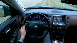 ЗАМЕР РАЗГОНА 0-100км INFINITI QX50 (1 поколения) ПОСЛЕ ЧИПА.