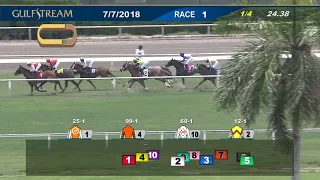 Gulfstream Park Carrera 1 - 7 de Julio 2018