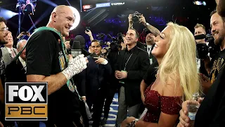 Tyson Fury sings 'American Pie' after beating Deontay Wilder during postfight interview | PBC ON FOX