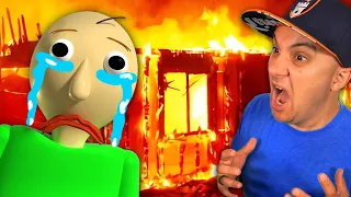 Someone burned down Baldi's school... 🔥 | Baldi's Basics