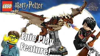 LEGO Harry Potter: Hungarian Horntail Dragon Review!