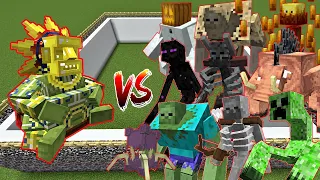Barako The Sun Chief vs All Mutant Mob [Minecraft Mob Battle]