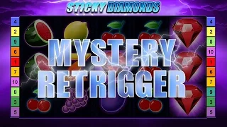 Bally Wulff Online - STICKY DIAMONDS - 5x Freispiele mit Retrigger auf 1€ und 2€ Einsatz - Echtgeld