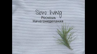 Роскошь ничегонеделания Slow living Искусство медленно жить