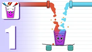 Happy Glass Color Gameplay Walkthrough  (IOS) | Snack Game