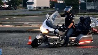 Honda Goldwing 1500 GYMKHANA on closed course