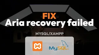 Fix "Aria Recovery Failed" Error in XAMPP/MySQL