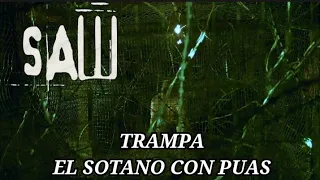 Saw / Trampa del sotano con púas (completa) / En español latino