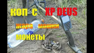 Коп с XP Deus  Жара  Мошки  Монеты