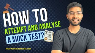 How to Attempt and Analyse a Mock Test I How to Achieve 100/150 Target Score I Keshav Malpani