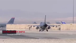 F-16 Fighter Jets Preflight + Takeoff and Landing At Nellis AFB