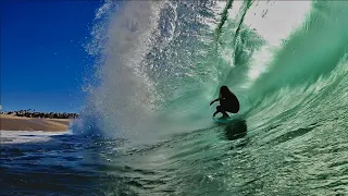 Surfing on a Body Board at The Wedge. My best Stand Up BodyBoarding waves Ever!