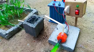 How to make mini water pump | Science project | Electric transformer construction