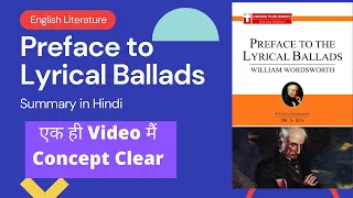 Preface to Lyrical Ballads by William Wordsworth summary in Hindi | Thinking Literature | UGC-NET