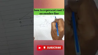 Show root 5 on number line|#class9 #maths #chapter1 #youtubeshorts #viral #2023