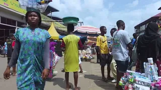 BIGGEST INDOOR MARKET KUMASI GHANA ASHANTI REGION