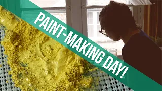 Paint Making Day - Handmade Watercolors - Studio Vlog