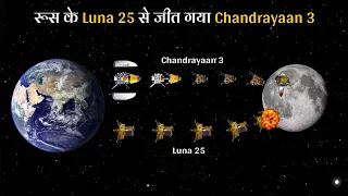 आखिरकार रूस के Luna 25 से जीत गया ISRO का Chandrayaan 3 | Luna-25 vs ISRO Chandrayaan-3 Moon Mission