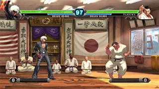 K' vs Takuma Sakazaki (Hardest AI) - KOF XIII