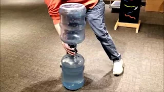 Jumbo Tornado Tube Made From Water Cooler Jugs!